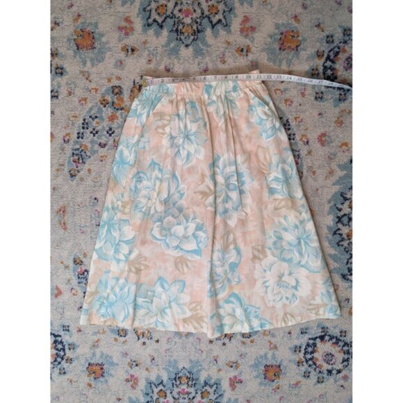 Vintage 80's Separate Scene‎ Pastel Floral Skirt with Pockets - 12 - Made in USA - Picture 6 of 8